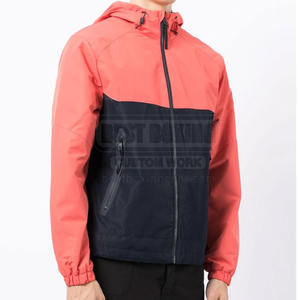 Chaqueta cortavientos con cremallera informal para hombre, chaqueta cortavientos ligera con logotipo personalizado, chaqueta de invierno - Product Image 3