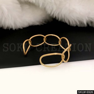 SKU6926กำไลข้อมือและกำไลข้อมือสไตล์การออกแบบทำด้วยมือชุบทองสำหรับเป็นของขวัญงานเลี้ยง - Product Image 2