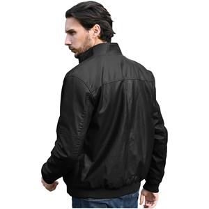 Men's Premium Quality Winter Jacket Casual Style with Genuine Leather Breathable Hooded <b>Stand</b> Zipper Plain Dyed Sustainability - Product Image 6