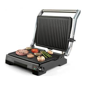 Grill électrique Black & Decker BXGR2200E 2200W en acier inoxydable et noir avec une puissance élevée pour des performances optimales - Product Image 2
