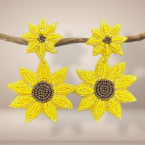 Boucles d'oreilles en perles faites à la main éblouissantes faites à la main Boucles d'oreilles en perles exotiques magnifiquement conçues par glowin fashion - Product Image 6