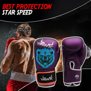 ถุงมือชกมวยคุณภาพสูงแบบ OEM ผลิตตามสั่ง ทำจากหนังวัวแท้ ถุงมือมวยไทย ถุงมือชกมวยสำหรับการฝึกซ้อมระดับมืออาชีพ - Product Image 2