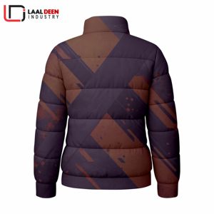 Veste matelassée à coupe étroite et au design élégant pour hommes OEM Manteau à bulles résistant à l'eau et coupe-vent pour l'extérieur Fermeture à glissière - Product Image 2