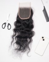 Perruques Courtes pour Femmes 4x4 HD Lace Frontals, 100% Cheveux Humains Vierges Remy Indiens, Brun Naturel Noir, Poids 100 Grammes, Cheveux Transparents