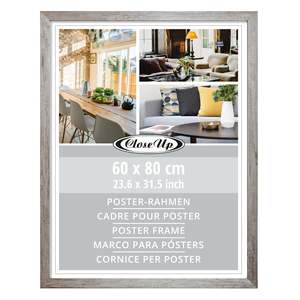 Cadre photo en bois flotté 60 x 80 cm, toile en bambou et pin naturel pour photos, logo personnalisable, surface peinte à la main - Product Image 5