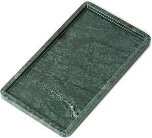 Plateau carré en marbre vert avec finition élégante idéal pour servir des collations, des boissons et une décoration de table en Inde - Product Image 6