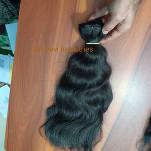 Genius Weft Wave Extension de cheveux bruts Remy personnalisés 100% paquets de cheveux humains vierges de qualité supérieure fournisseur naturel de l'Inde - Product Image 2