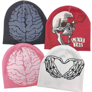 Gorros de Punto Acrílicos Unisex Personalizables con Logotipo, Ajustables, de Alta Calidad, 100% Acrílico, Multicolores, Lisos, con Diseño de Puntos, para Playa - Product Image 1