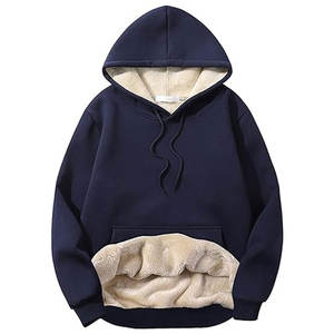 Pull à capuche d'hiver Offre Spéciale avec des techniques de qualité brodées unies et délavées à la pierre quantité minimale de commande bas Impression de logo de marque personnalisée - Product Image 1