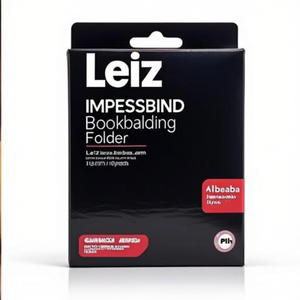 Leitz ImpressBIND Bookbinding <b>Folder</b> 10.5mm Black 10-Pack - Product Image 2