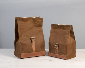 Sac à déjeuner isotherme en toile de cuir écologique durable réutilisable portable pour le travail au bureau et l'école LCLB-0017 - Product Image 4