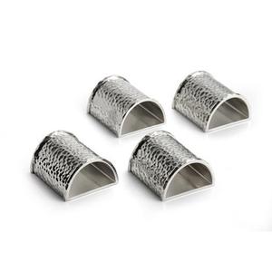 ห่วงรัดผ้าเช็ดปากสีทองมีเอกลักษณ์สำหรับวางบนโต๊ะดีไซน์แฟนซีชุดสะสมผ้าเช็ดปากทำจากโลหะมีแปรงทอง - Product Image 5