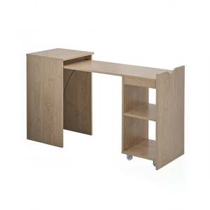 Design moderno e minimalista espandibile e compatto da ufficio pieghevole salvaspazio con scaffali per ufficio e studio - Product Image 4