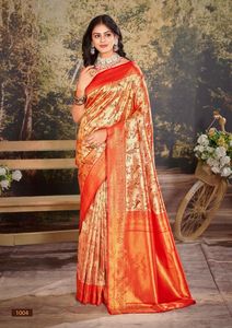 El último diseñador Kanjivaram Silk Woven Pallu Tassels Fancy Saree de Fab Zone - Product Image 5