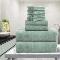 Ensemble de 8 serviettes en coton de luxe-Séchage rapide, serviettes de bain douces et durables pour hôtels, spas, salles de bain, fabriquées en Turquie