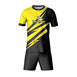 โลโก้ที่กําหนดเองชุดฟุตบอลแห้งเร็วชุดกีฬาฟุตบอลสวมเสื้อฟุตบอลคุณภาพสูงสําหรับผู้ใหญ่ - Product Image 1