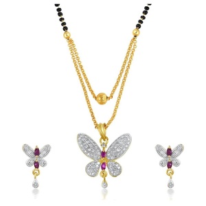 Mangalsutra de Boda India con Diseño de Mariposa y Diseño Titli - Product Image 2