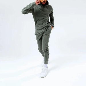 Conjuntos de pantalones de chándal con capucha de algodón pesado de alta calidad personalizados Jersey transpirable para hombre chándales sublimados impresos diseño cosido - Product Image 6