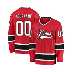 Usine sur mesure maillots de Hockey sur glace transfert de chaleur imprimé uniformes d'équipe en gros maillots de Hockey vierges unisexe adultes 100% - Product Image 1