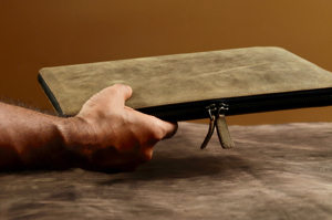 Handmade Genuine Leather <b>Laptop</b> <b>Sleeve</b> Business Organizer Executive Office Portfolio Durable Modern Portable Work Case LLS-0278 - Product Image 4