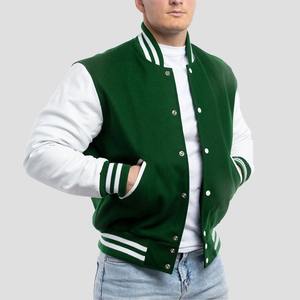 Personalizado Varsity chaqueta de los hombres de béisbol Lettermen Universidad uniforme de cuero mangas chaqueta para los hombres - Product Image 3
