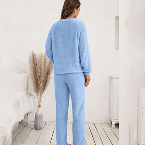2024 à la mode femmes polaire deux pièces ensemble élégant femmes polaire costume qualité élégant femmes polaire survêtement - Product Image 5