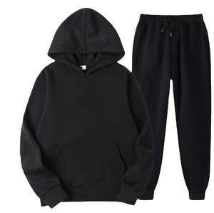 Vente en gros de sweats à capuche surdimensionnés avec logo personnalisé double couche 100% coton survêtements pour hommes à épaules tombantes - Product Image 4