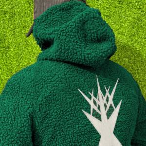 New Arrival Men's Sherpa Fleece <b>Hoodies</b> Heavyweight Thick <b>Fur</b> Pullover with 3D Pattern Cotton Blended Sweatshirts for Winter - Product Image 3