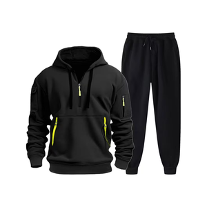 Ensemble de survêtement pour homme de qualité supérieure, personnalisé, respirant, 100% coton molletonné, vente en gros à bas prix, survêtement pour homme en vente - Product Image 1