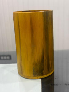 แก้วกาแฟไม้ทำมือแบบขายส่ง เป็นมิตรกับสิ่งแวดล้อม ภาชนะเครื่องดื่มที่ยั่งยืน สไตล์วินเทจ พร้อมหูจับ เหมาะสำหรับเป็นของขวัญ ขายส่งจำนวนมาก สำหรับงานฝีมือ - Product Image 3