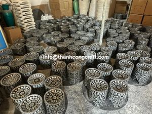 Vente en gros Plateau en nacre Plateau d'incrustation de coquillages fait à la main du Vietnam pour les cadeaux du Ramadan et les besoins de décoration du Moyen-Orient - Product Image 5