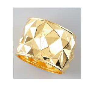 Nueva llegada exagerada de lujo chapado en oro pulseras de metal para mujeres pulseras de brazalete minimalista de diseño abierto - Product Image 2