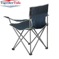 Chaise de camping pliante camouflage avec porte-gobelet, chaise d'extérieur portable, cadre métallique robuste pour la pêche et la plage, directement de l'usine