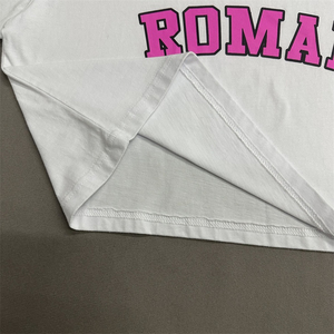 Custom Logo DTG Screen Printing T Shirt 100% Cotton <b>Crop</b> <b>Top</b> for Women Shot Sleeve Breathable White Women's T Shirts - Product Image 4