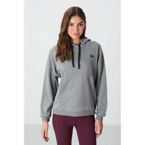 Sweat-shirt à capuche oversize pour femme TommyLife, pull en mélange de coton, manches longues, noir, tailles S-XXL, modèle 97291 - Product Image 2