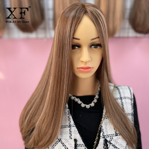 Có Sẵn 7*7 Kích Thước Tóc Vàng Màu <span class=keywords><strong>Topper</strong></span> 100% Tóc Người Châu Âu Toppers Với Skin Top - Product Image 3