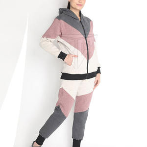 Chándal Tech Fleece para mujer 100% algodón liso diseño de dos piezas para adultos temporada de invierno Top de sudoración - Product Image 2