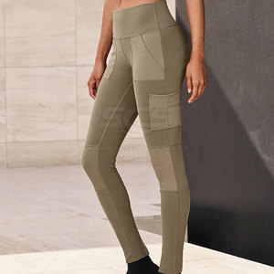 Leggings de yoga personnalisés de haute qualité pour femmes, leggings de fitness ajustés avec logo pour femmes - Product Image 5