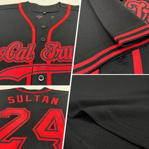 Venta al por mayor personalizado negro rojo auténtico béisbol Jersey secado rápido llano Softball desgaste sublimado hombres deportes béisbol Jersey - Product Image 6