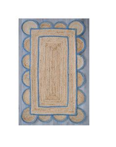 Alfombras de buena calidad hechas de yute de aspecto Premium, alfombras redondas con forma de flor para el hogar, pasillo, sala de estar, revestimiento de suelo, alfombras de uso - Product Image 2