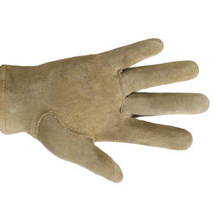 Gants résistants à la chaleur pour camping en plein air Gants de sécurité anti-brûlure et résistants à la chaleur pour conducteurs en cuir fendu de vache - Product Image 2