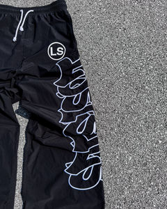 Men's 100% Nylon Sweatpants Lightweight Oversized <b>Jogger</b> Pants Wide Leg Flat Front Style Mid Waist Trackpants for Winter Sports - Product Image 4