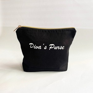 Estuche de cosméticos de lona de algodón orgánico ecológico personalizado Estuche con cremallera de estilo vintage con bolsa de embalaje con logotipo de patrón de caramelo - Product Image 1