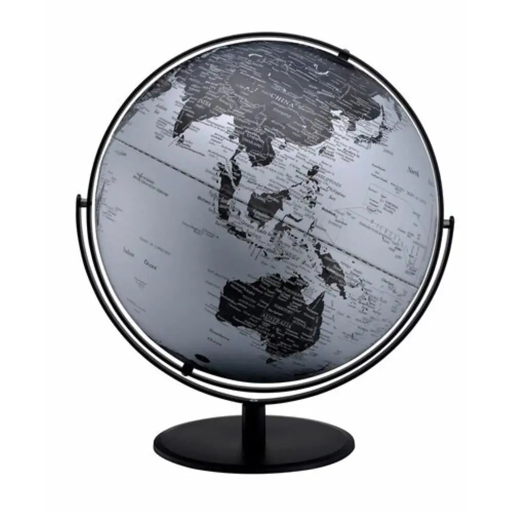 Tischs kulptur für die Dekoration Aluminium kugel Blaue Farbe Globe Ball für Schreibtisch dekoration Globe Skulptur 2er-Set