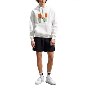 Customized Graphic Unisex Embroidery pullover Hoodies loose shoulder Plus Size Men's Fashion for Spring Season with Custom Logo - Product Image 3