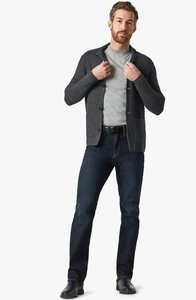 Pantalones vaqueros de algodón OEM de tamaño personalizado para hombre, pantalones vaqueros negros en blanco con cremallera, pantalones vaqueros Acampanados para hombre - Product Image 5