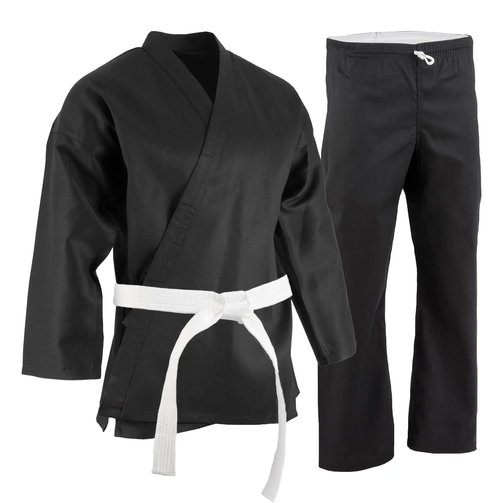 Fabriek Op Maat Gemaakte Karate Kleding Goedgekeurd Katoenen Materiaal Past Bij Vechtsporten Wit Karate Judo Uniform Pak