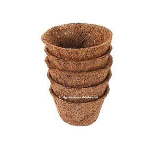 Maceta de fibra de coco natural al por mayor con colgante para plantar planta hecha en Vietnam - Product Image 1