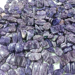 Par de Pendientes de Charoita Azul Rusa de Alta Calidad, Piedras Preciosas Semipreciosas Sueltas - Product Image 1