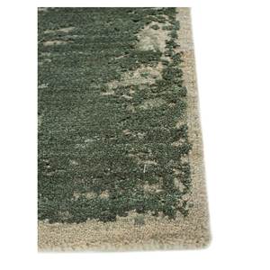 Tapis en laine noué à la main Urban Pause Kavi Green AKWS-325, grand rectangle 9x12, abstrait, pour la décoration de la maison, du salon et du couloir - Product Image 4